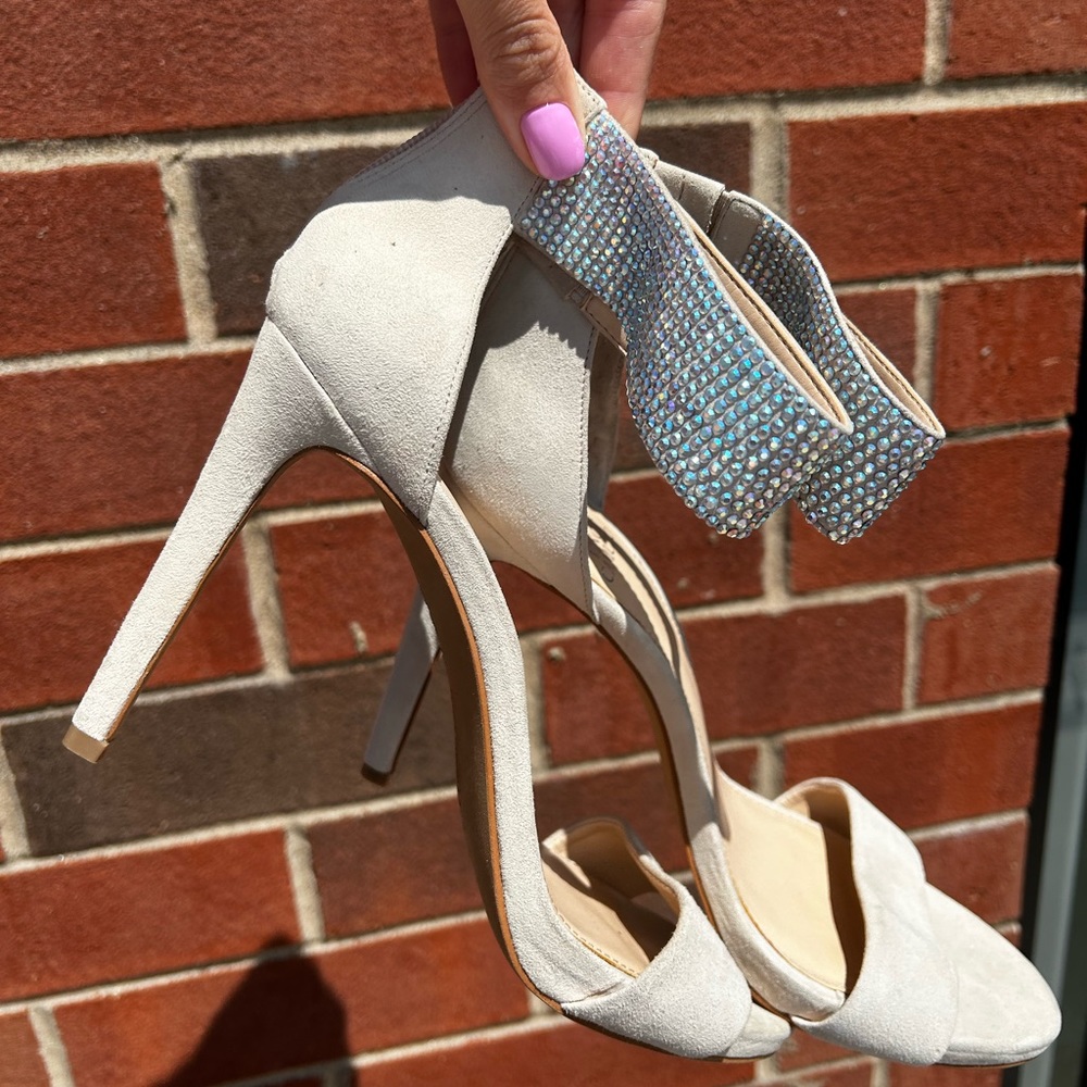 Vince Camuto Suede Embelished Sandals